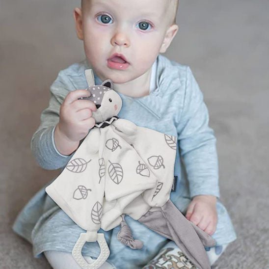 bebe joue avec doudou plat douconfort