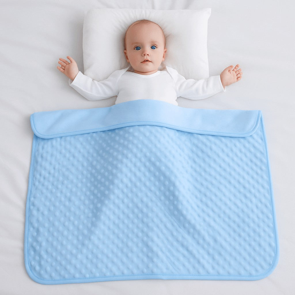bebe couche regarde plafond enveloppe couverture bebe douce
