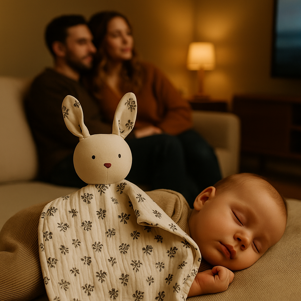 bebe dort parents pres parents regardent tele
