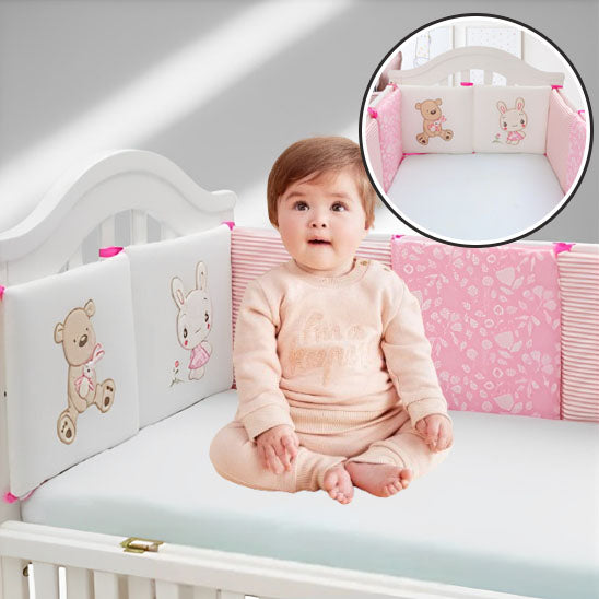 bebe fille berceau tour de lit bebe nounours rose