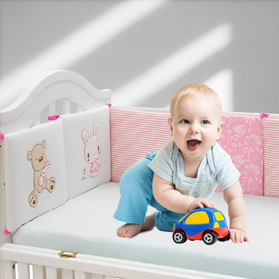 bebe garcon joue berceau voiturette tour de lit bebe rose nounours
