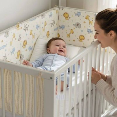 bebe maman berceau tour de lit bebe girafe