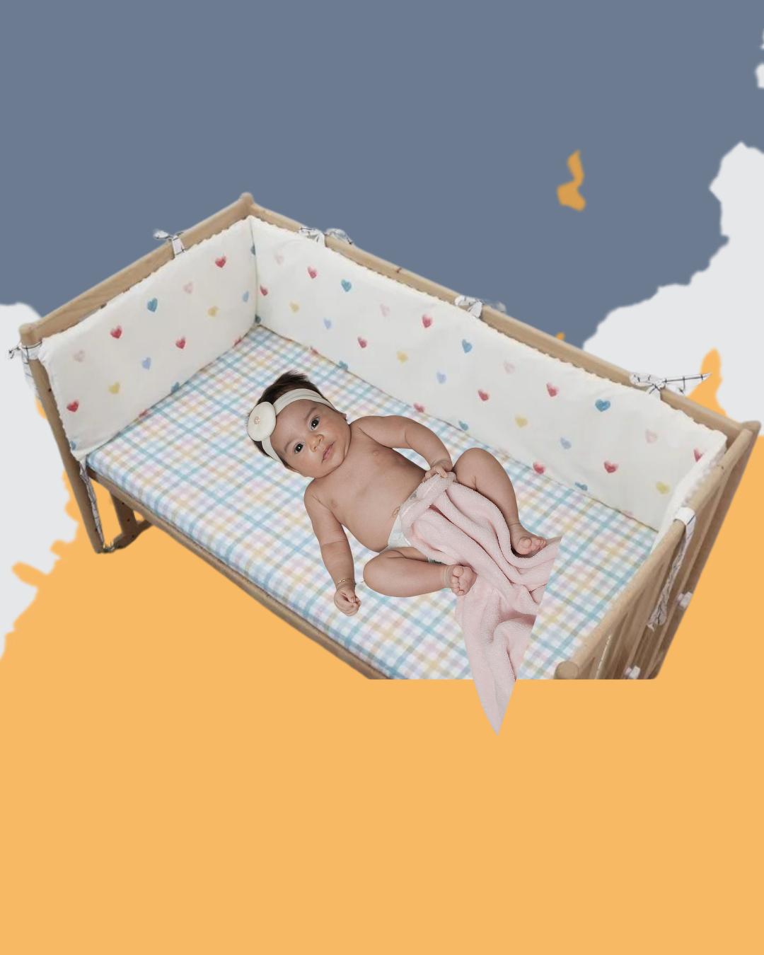 jolie bebe berceau tour de lit bebe