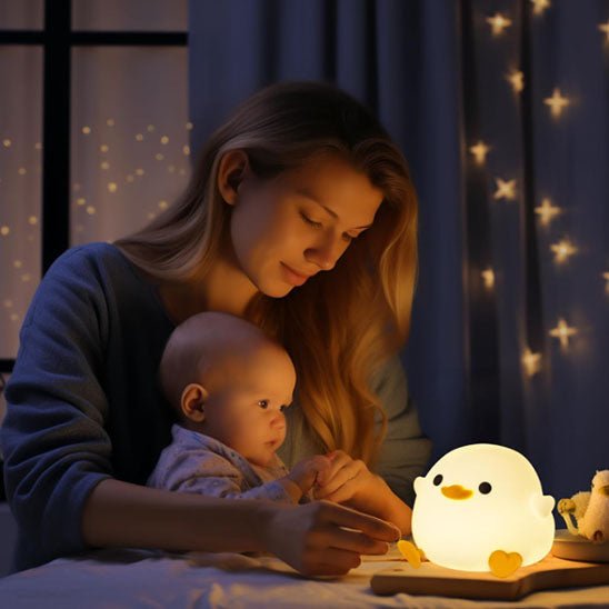 maman bebe table veilleuse bebe petit canard