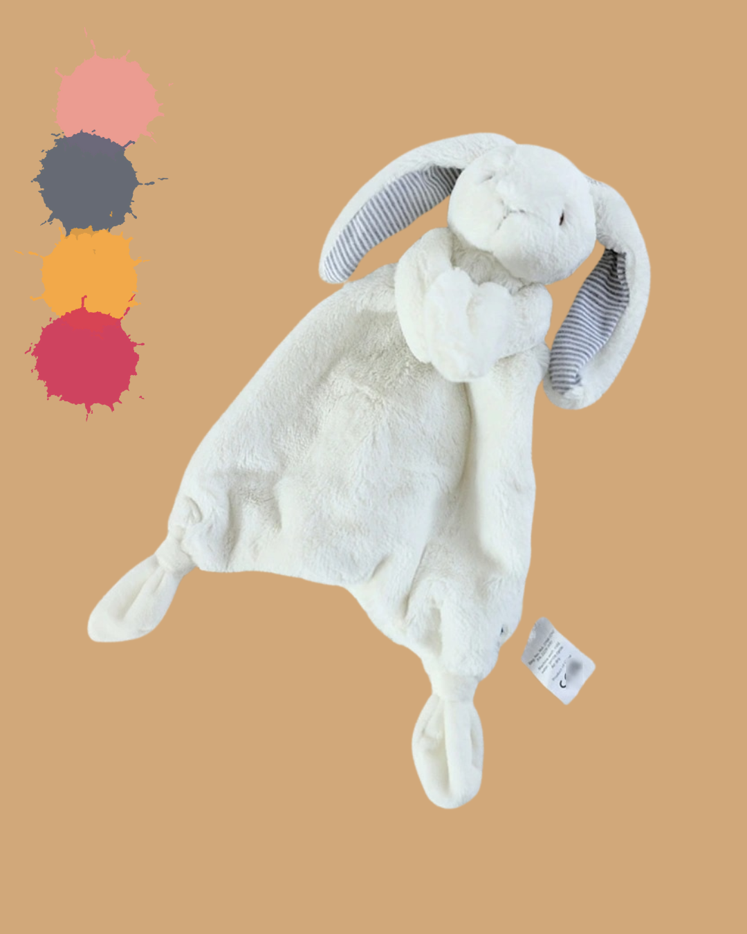 peluche bebe rature bleu ciel
