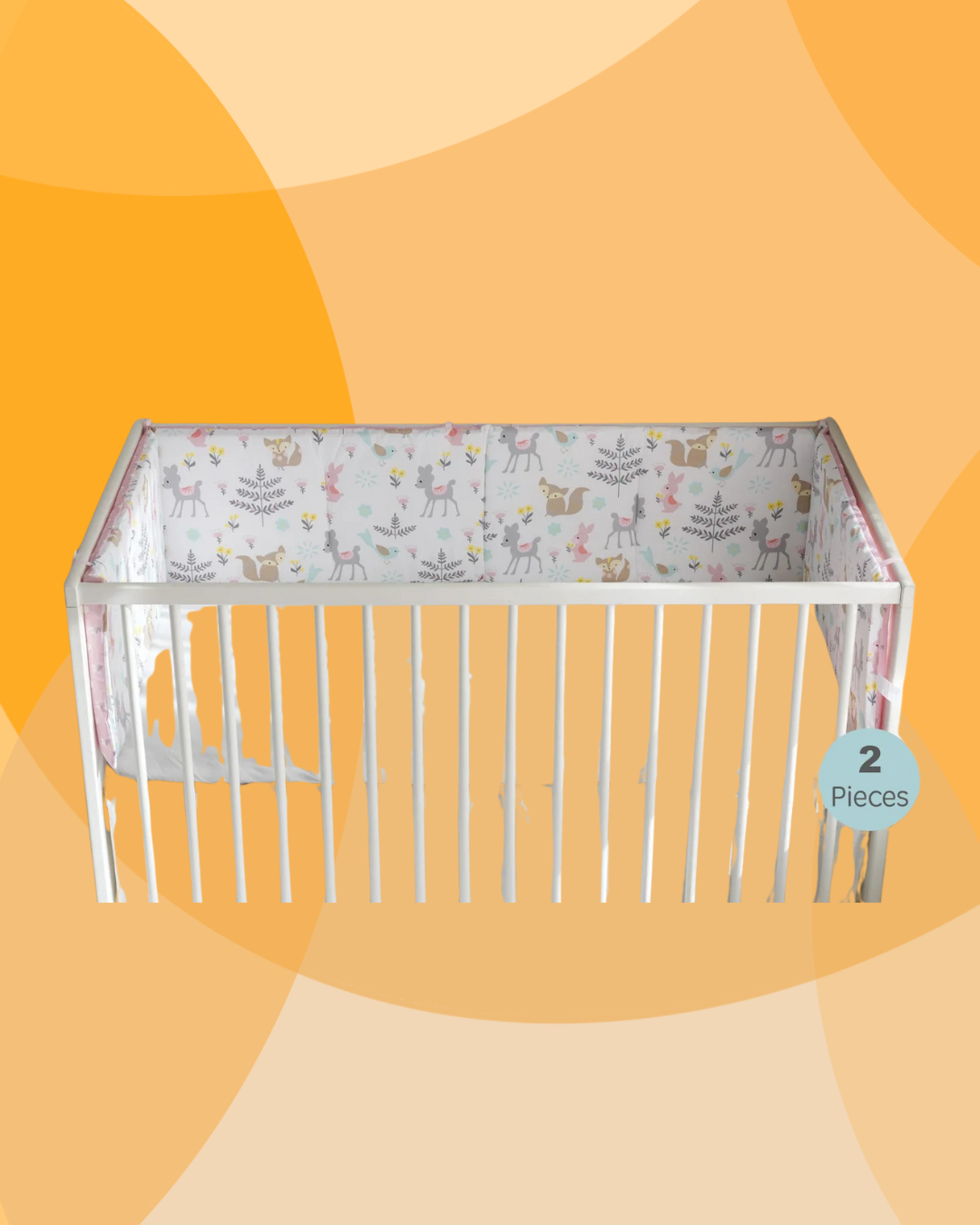 petite biche motif tour de lit bebe deux piece