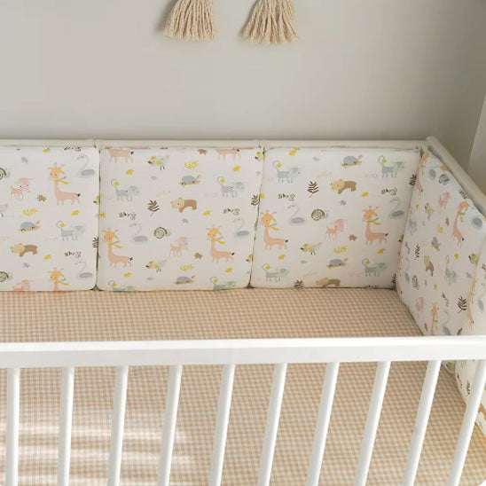 presentoir berceau tout de lit bebe motif girafes lions