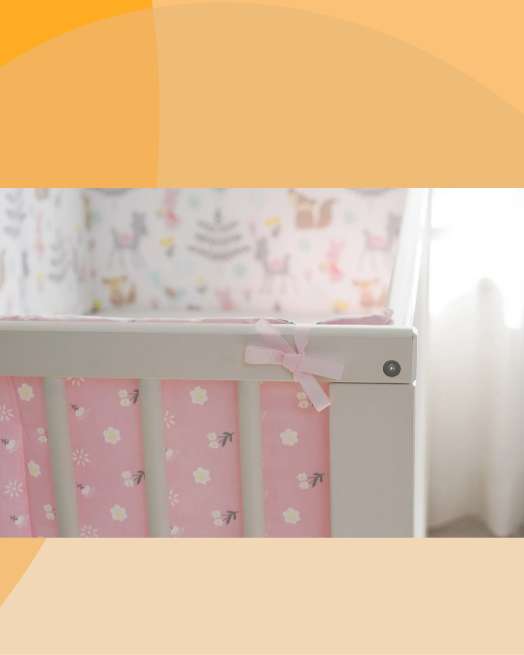 tour de lit bebe berceau attaches sangles