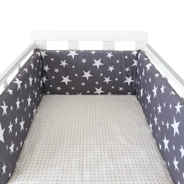 tour de lit bebe etoile bleu fonce