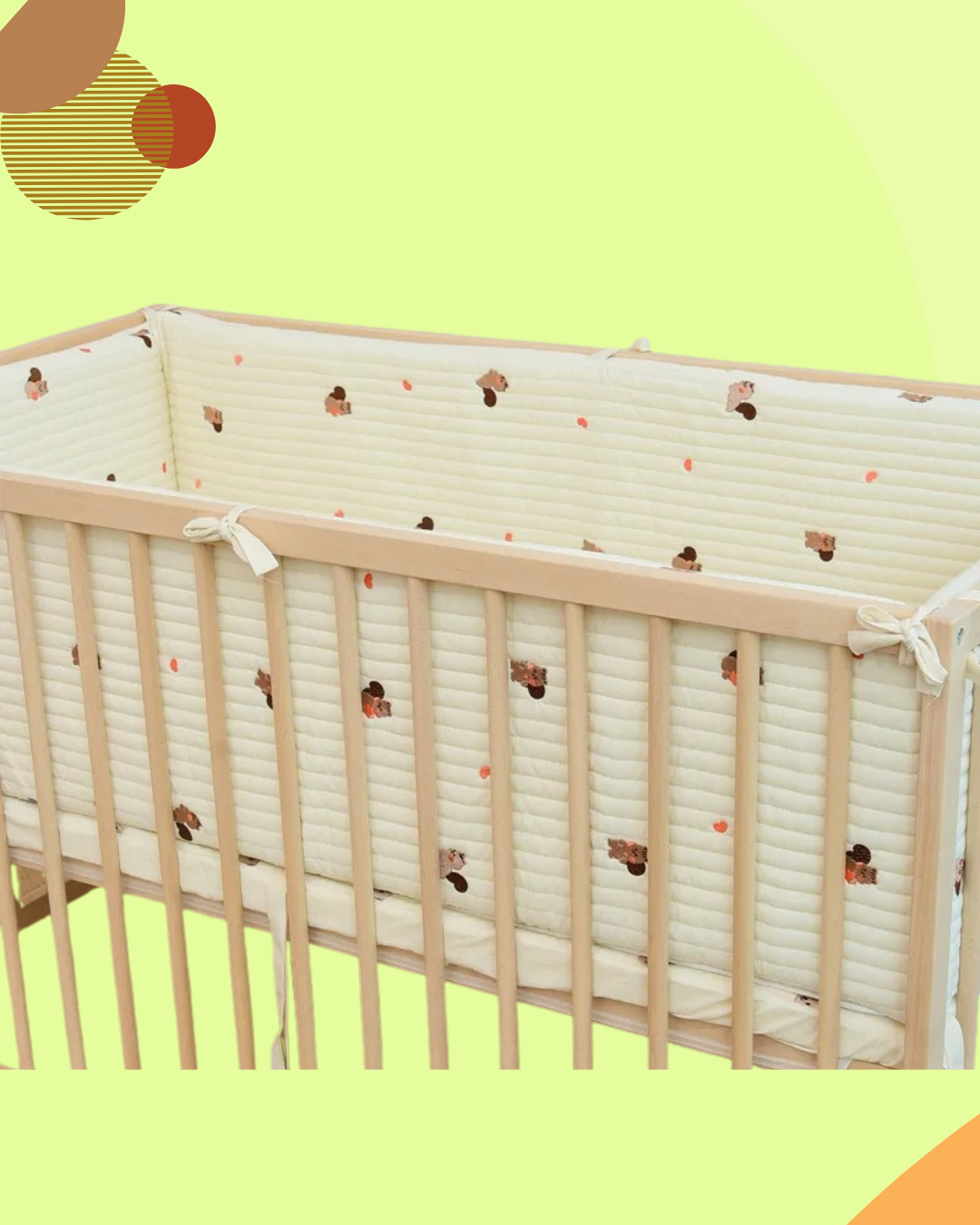tour de lit bebe motif ecureuil