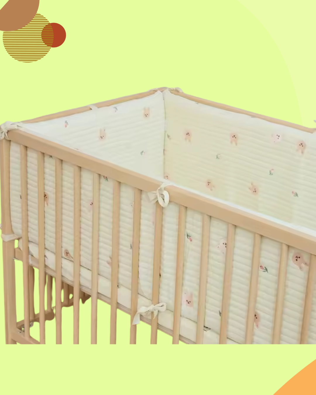 tour de lit bebe motif lapin