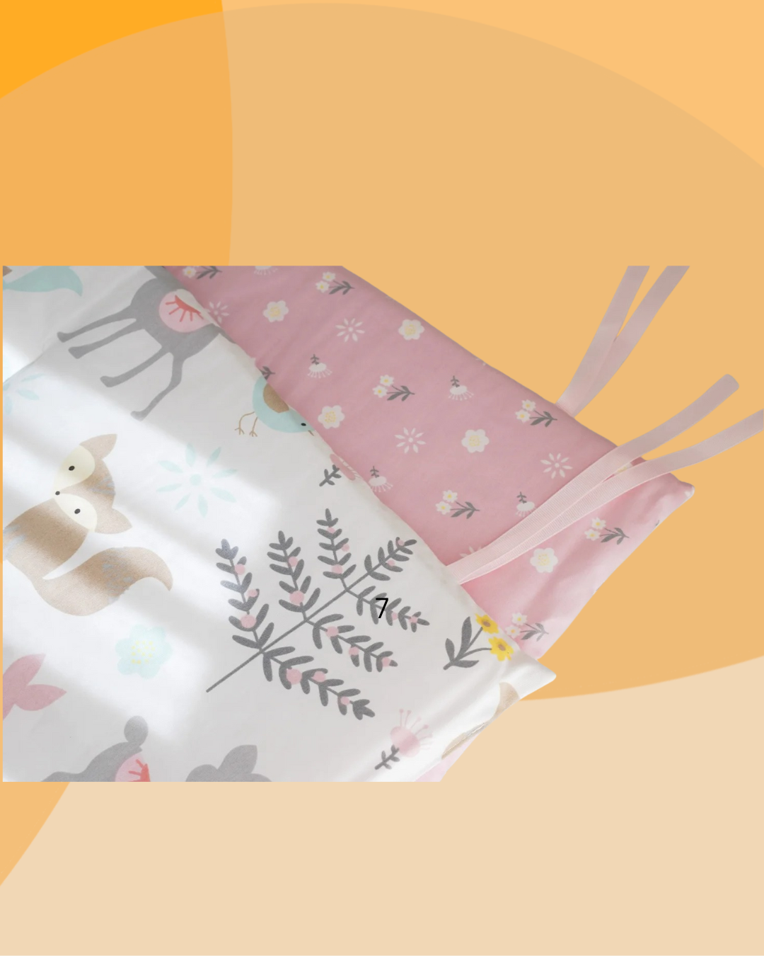 tour de lit bebe tissu coton bio respirant