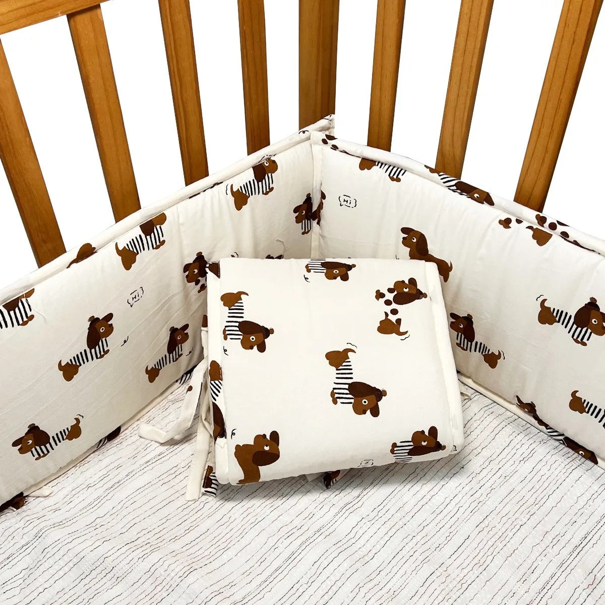 tour de lit coton petit chien