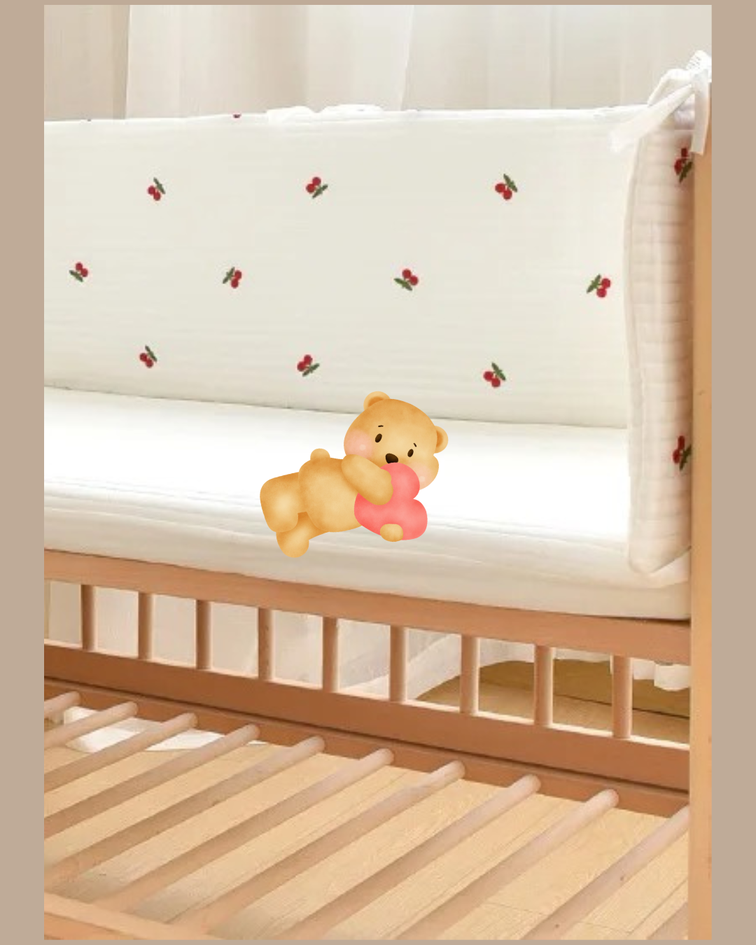 tour de lit presentoir tete ours berceau