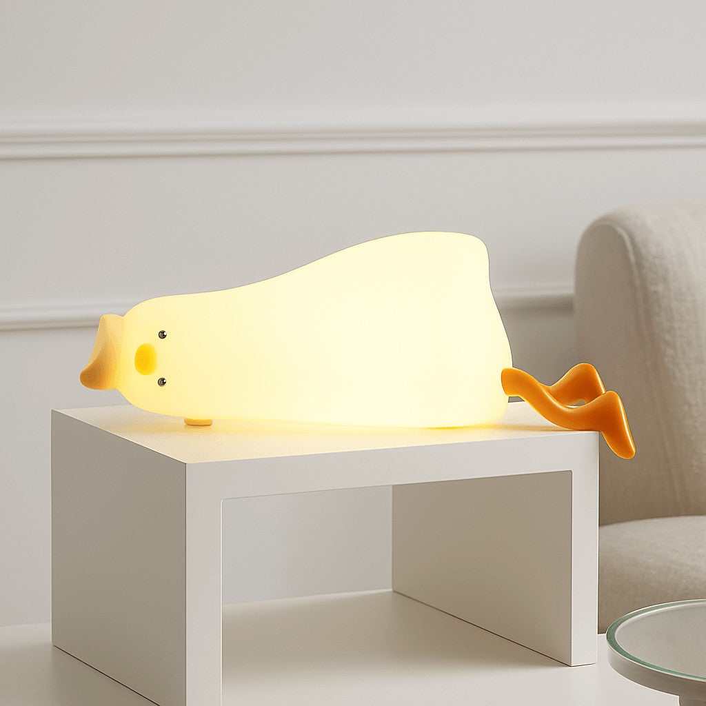 veilleuse bébé | canard couché