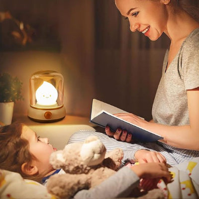Mamanlecture bebe couche veilleuse bebe lumiere feutree
