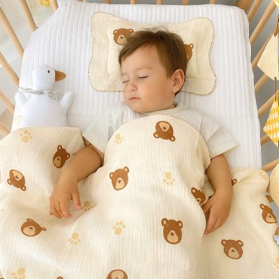  Bébé dort nounours canard couverture bébé motif tete pattes ourson