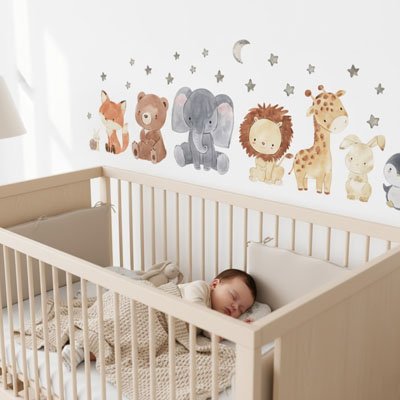 bebe dort profondement Stickers muraux chambre