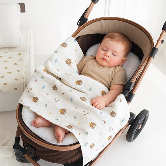 bebe dort pussette recouvert Couverture bébé motif