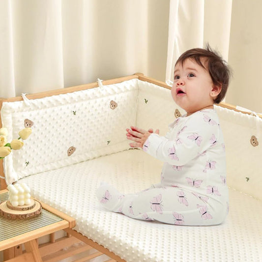 bebe assis bereau regade tour de lit coton polyesterb ulles berceau