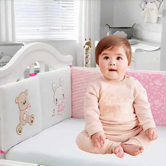 bebe berceau tour de lit bebe rose