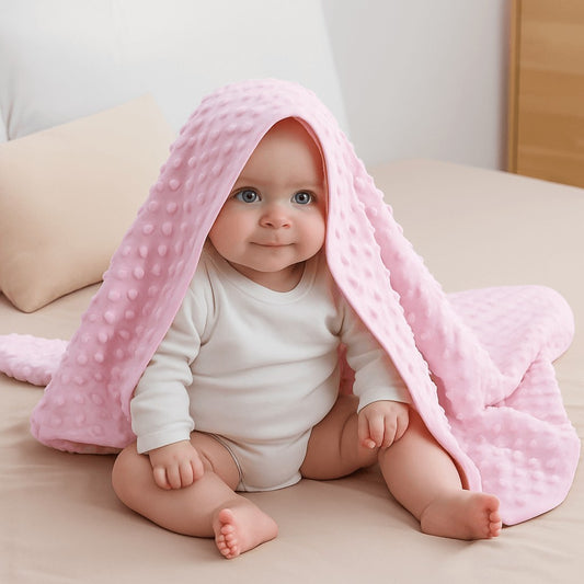 bebe connection emotionnelle couverture bebe veloutee doux