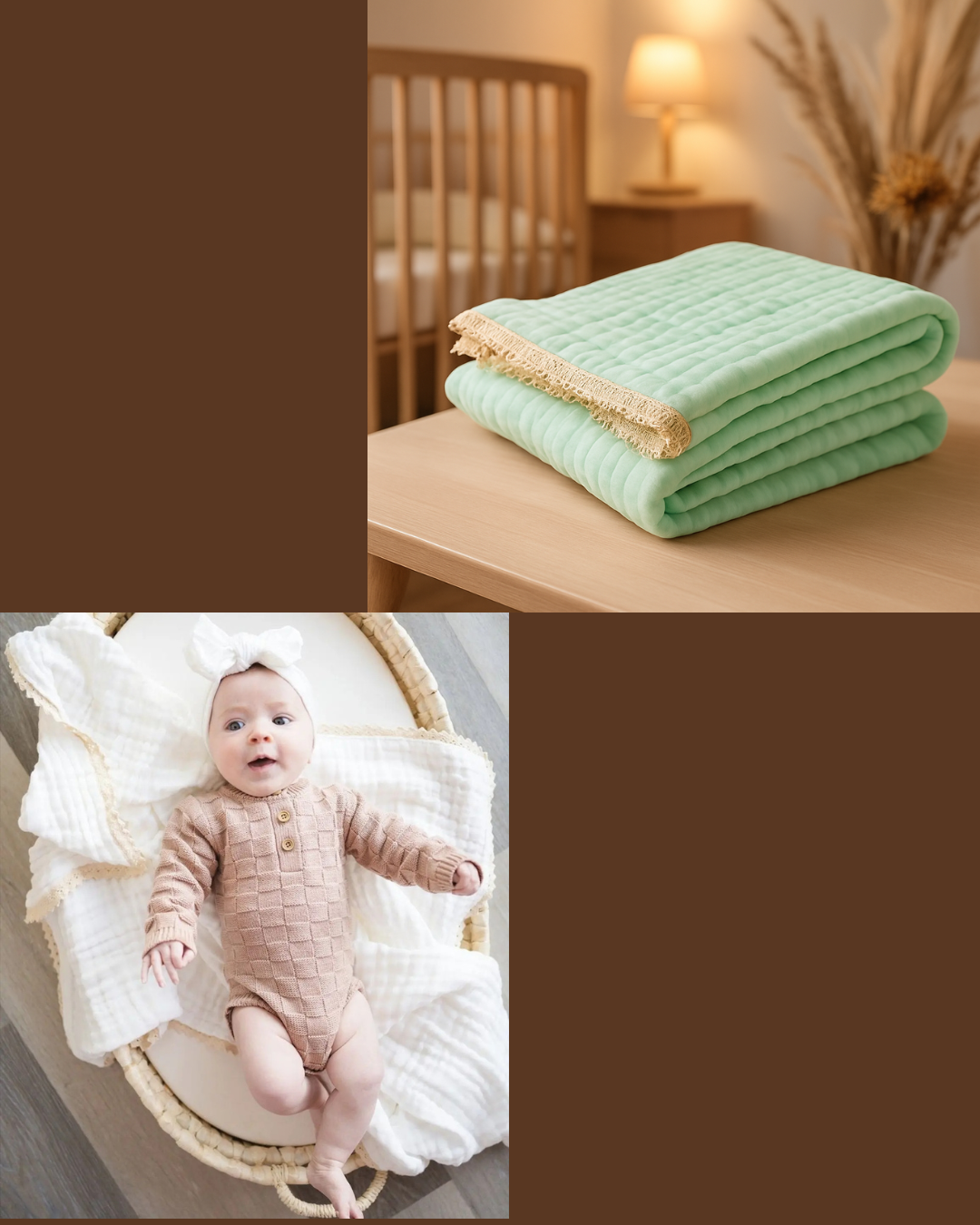 couverture bebe coton bambou mousseline accompagne bebe grandit
