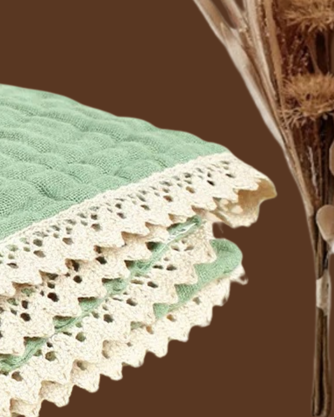 couverture bebe coton bambou mousseline details finition