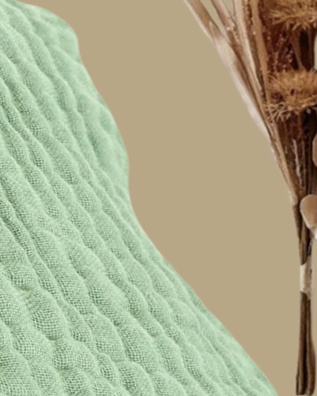 couverture bebe coton bambou mousseline details tissu