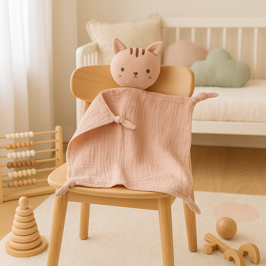 doudou bebe chat presentoir
