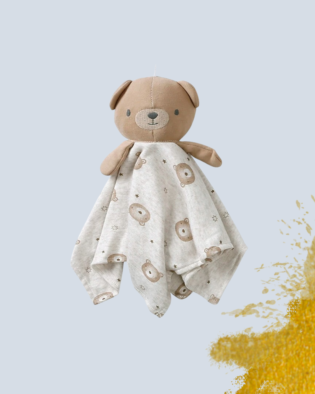 doudou bebe rembourrage coton ourson marron