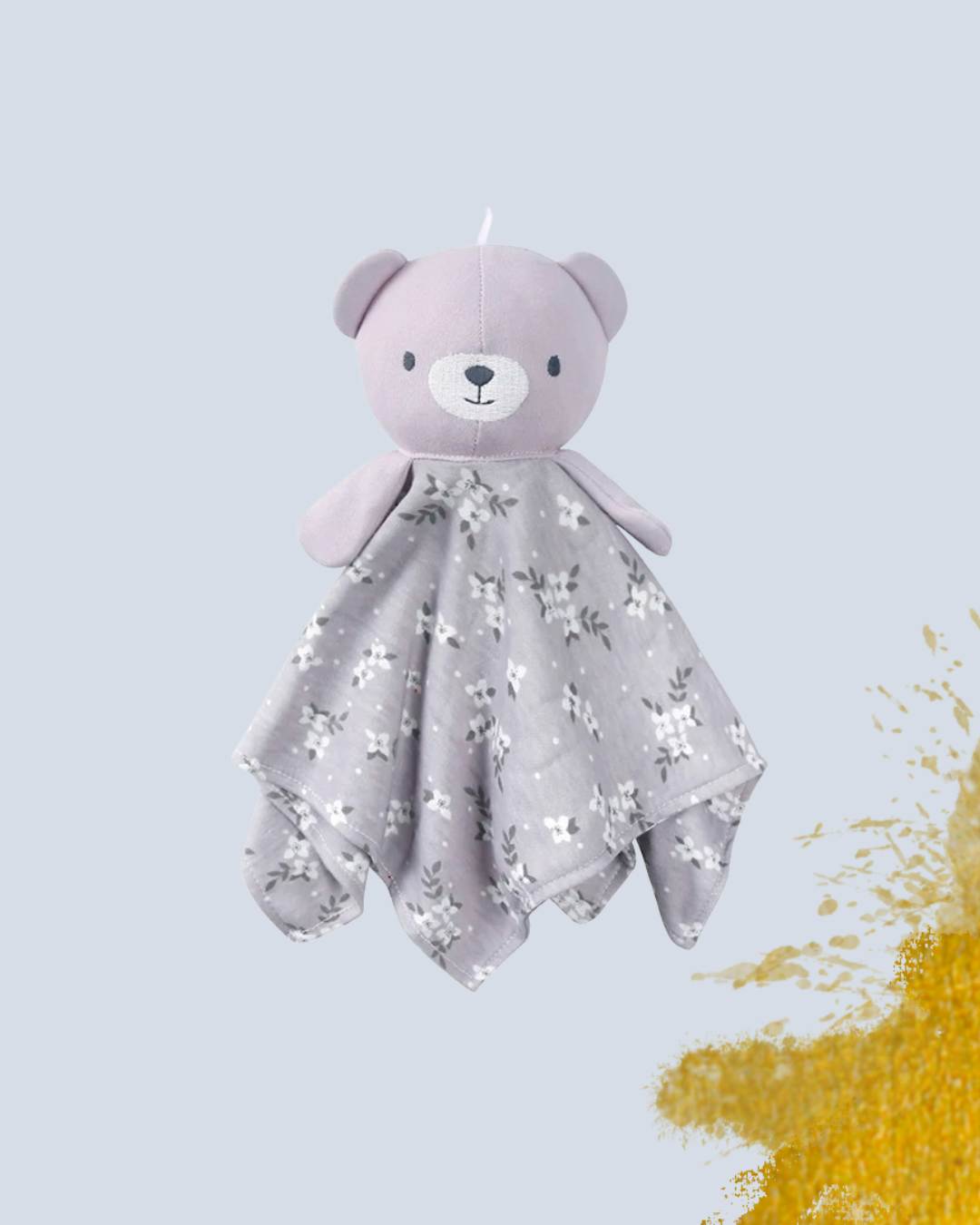 doudou bebe rembourrage coton ourson violet