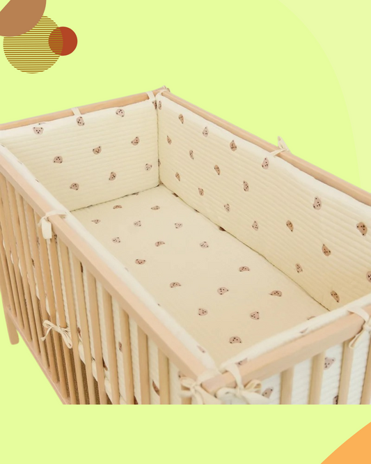 motif tete ourson tour de lit bebe