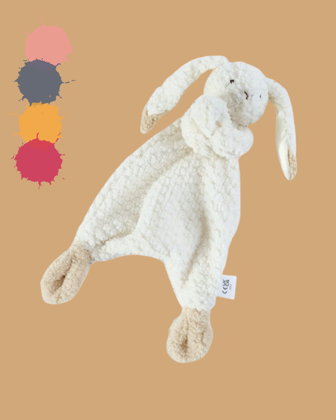 peluche bebe moelleux oreille marron blanc