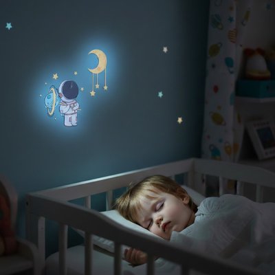 Stickers muraux chambre bebe dort merveilleusement bien berceau