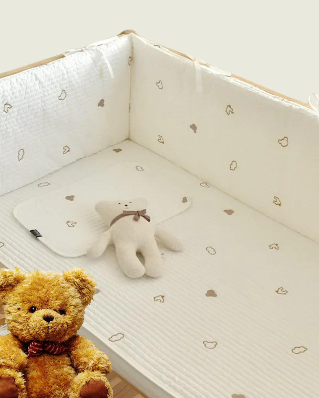 tour de lit bebe elephant 120 cm