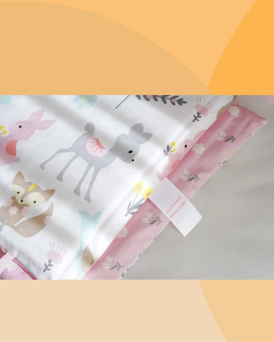 tour de lit bebe tissu coton plie
