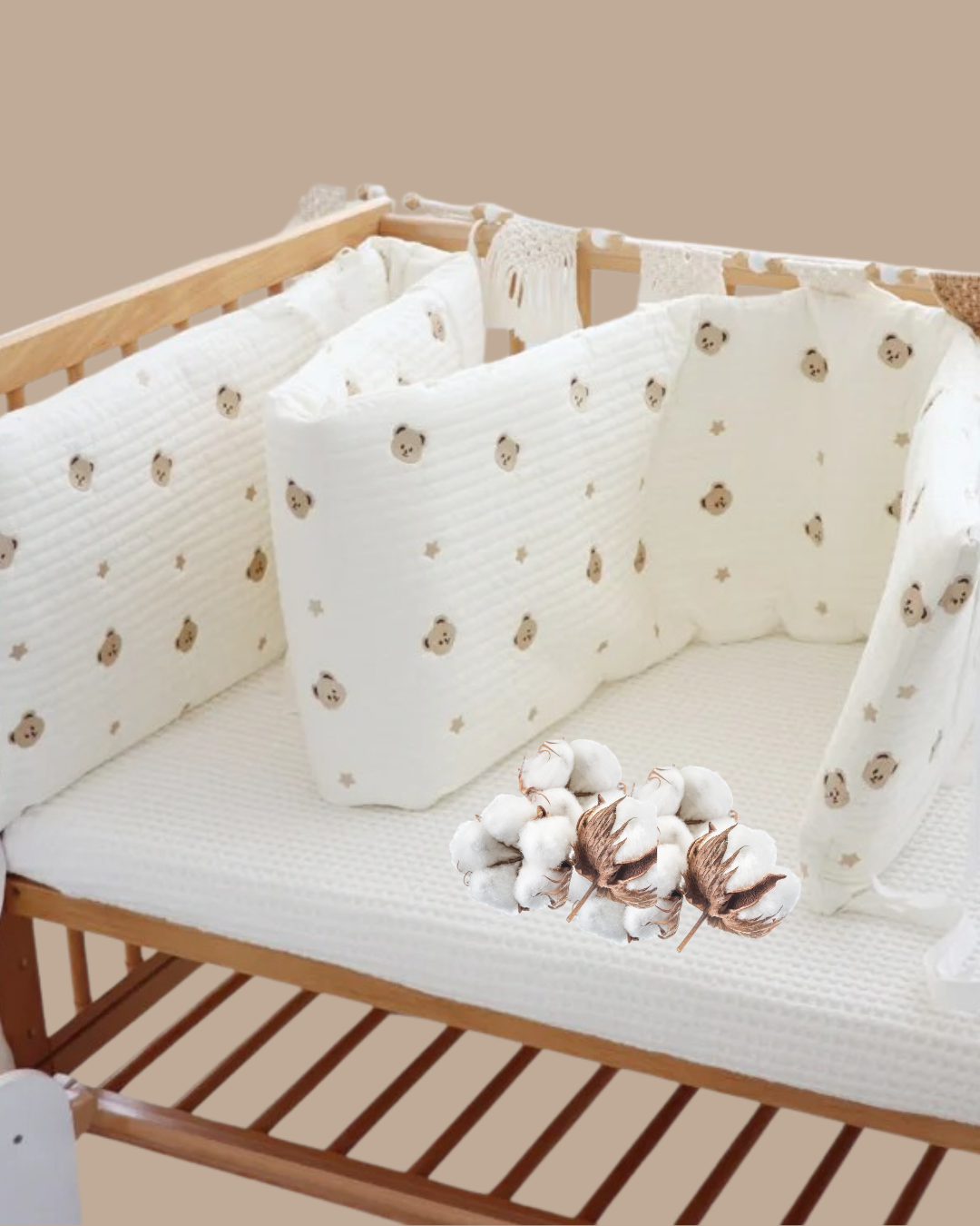 tour de lit tete ours
