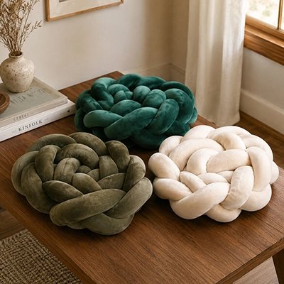 Tresse de lit presentoir ver marron beige