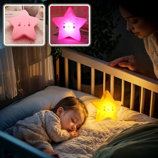 veilleuse bébé  | Étoile souriante